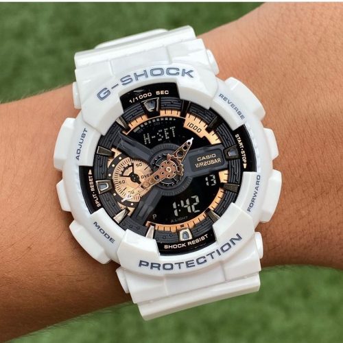 Reloj G-Shock Blanco Oro Rosa G-S-16 Mostperu